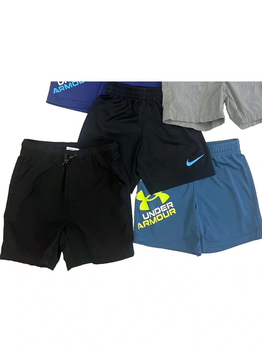 Toddler Boys Lot Of 5 Nike / Under Armour / Jumping Beans Active Shorts 3T